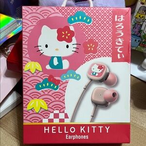 Sanrio Hello Kitty Pink and Teal Decorative Earphones